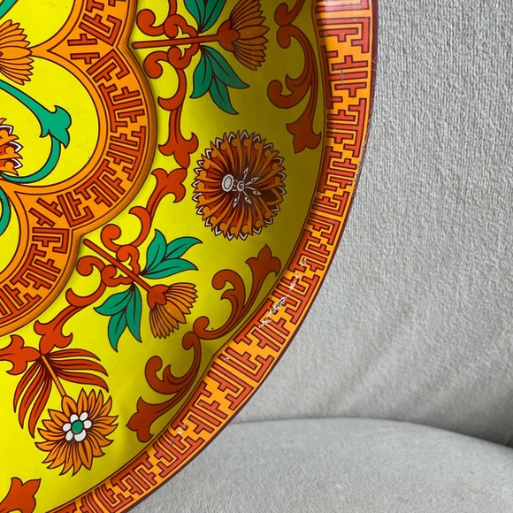 Vintage 1970’s Daher Decorated Tin Retro Plate - Picture 4 of 11